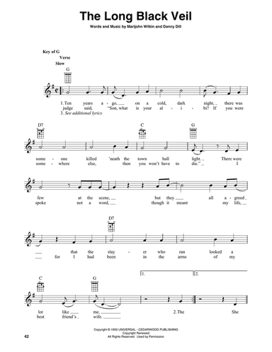 The Long Black Veil (arr. Fred Sokolow)