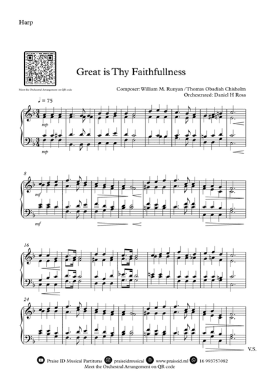 Great is Thy Faithfullness - Easy Harp