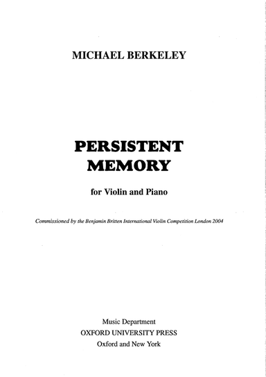 Persistent Memory