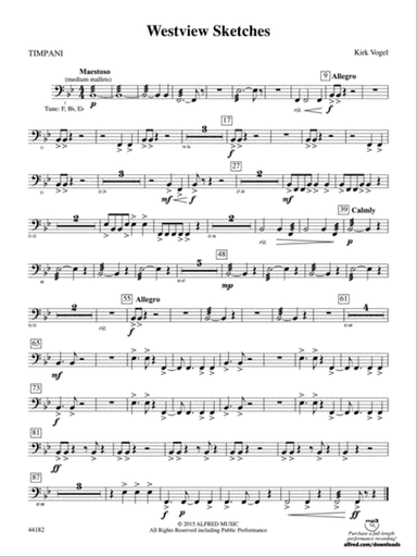 Westview Sketches: Timpani