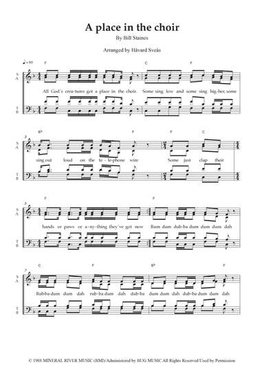 A Place In The Choir