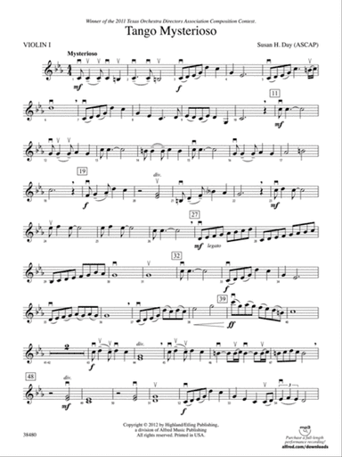 Tango Mysterioso: 1st Violin