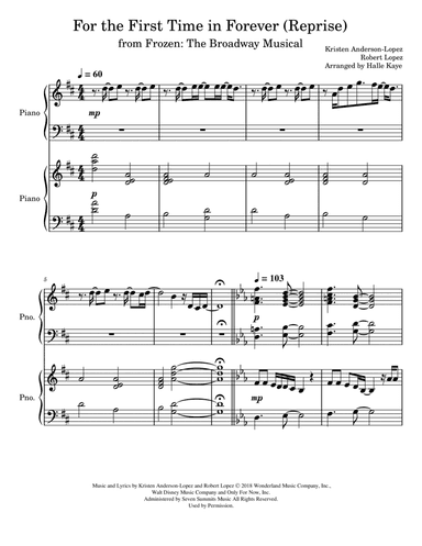 For The First Time In Forever (reprise - Broadway Version)