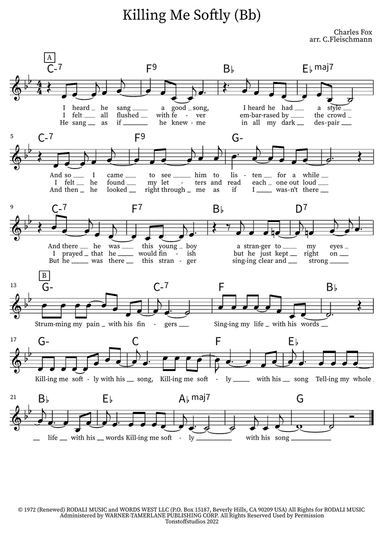 Killing Me Softly With His Song