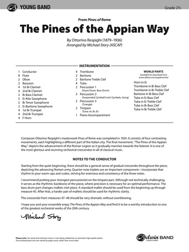 The Pines of the Appian Way: Score