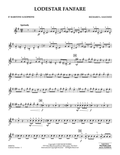 Lodestar Fanfare - Eb Baritone Saxophone