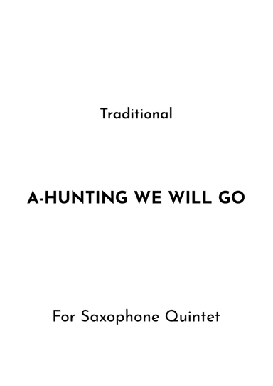 A-Hunting We Will Go