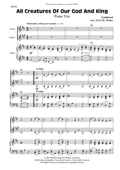 All Creatures Of Our God And King