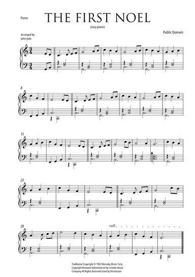 The First Noel (Easy Piano)