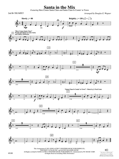 Santa in the Mix: 2nd B-flat Trumpet