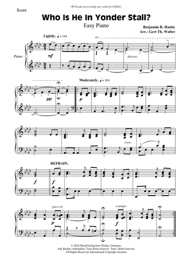 Who Is He In Yonder Stall?