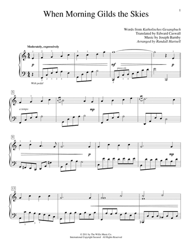 When Morning Gilds The Skies