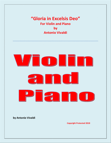 Gloria In Excelsis Deo - Violin and Piano - Advanced Intermediate