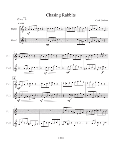 Chasing Rabbits (Flute Duet)