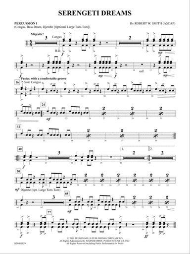 Serengeti Dreams: 1st Percussion