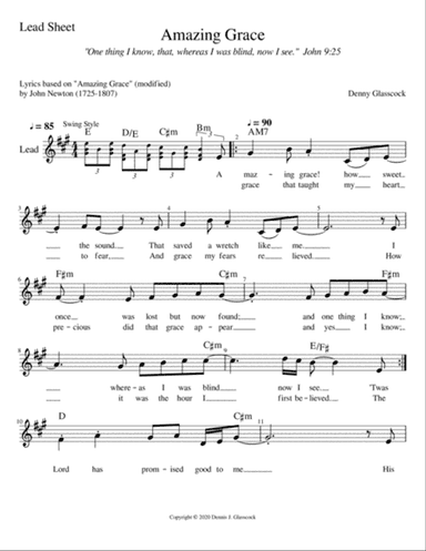 Amazing Grace 2020 (Vocal Solo)