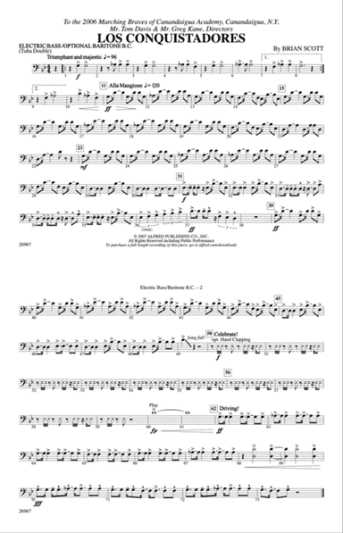 Los Conquistadores: Electric Bass