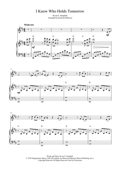 I Know Who Holds Tomorrow