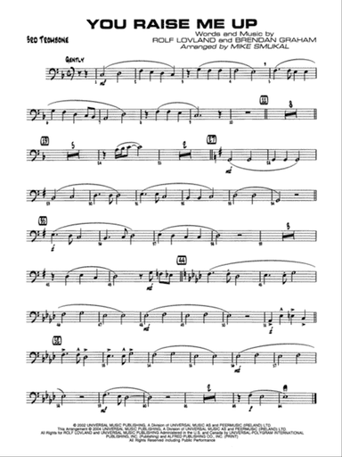 You Raise Me Up: 3rd Trombone