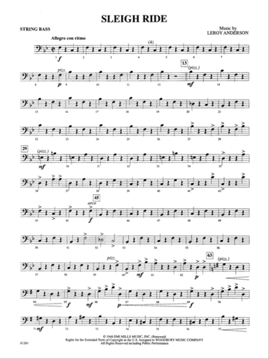 Sleigh Ride: String Bass