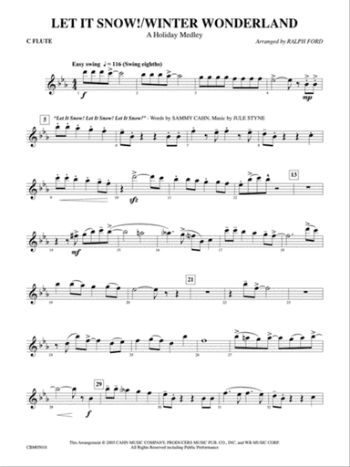 Let It Snow! / Winter Wonderland: Flute