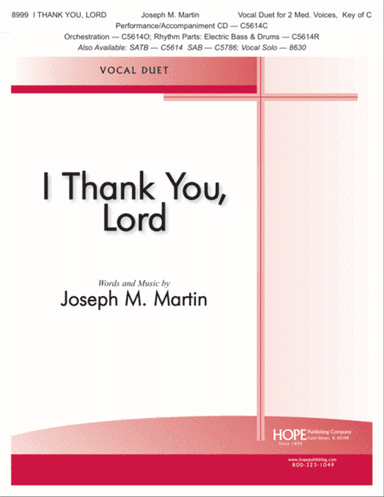I Thank You, Lord