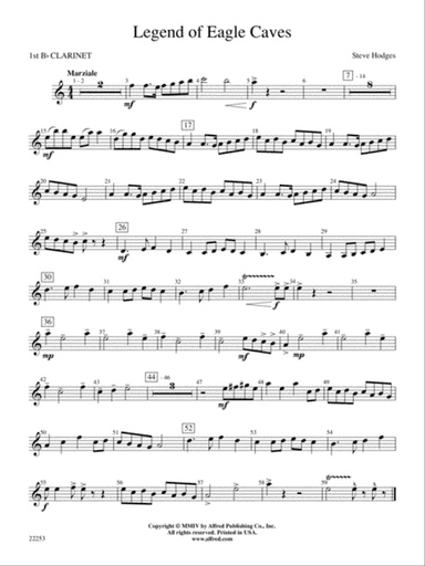 Legend of Eagle Caves: 1st B-flat Clarinet