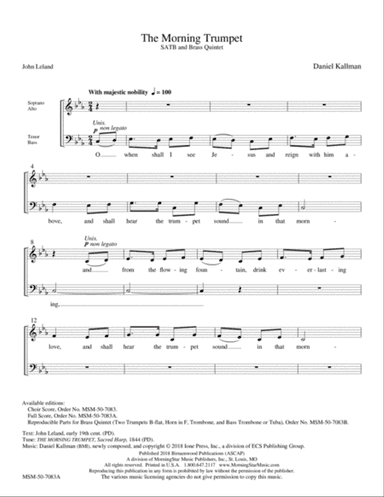 The Morning Trumpet (Downloadable Full Score)