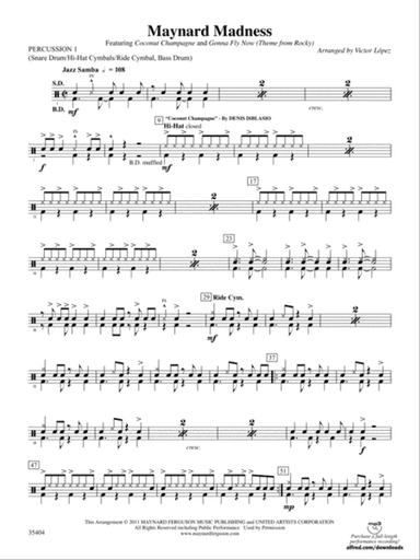 Maynard Madness: 1st Percussion