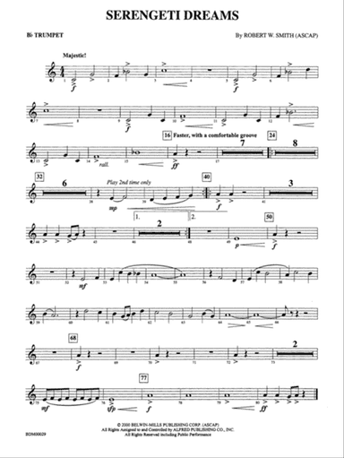Serengeti Dreams: 1st B-flat Trumpet