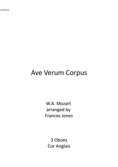 Ave Verum Corpus