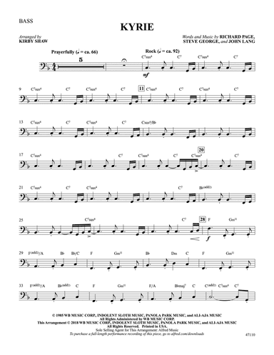 Kyrie: String Bass