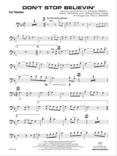 Don't Stop Believin': 2nd Trombone