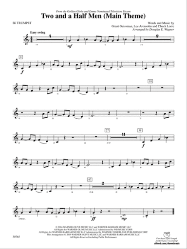 Two and a Half Men (Main Theme): 1st B-flat Trumpet