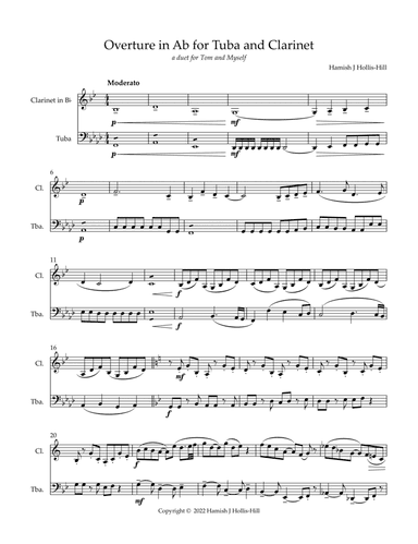 Overture for Clarinet and Tuba
