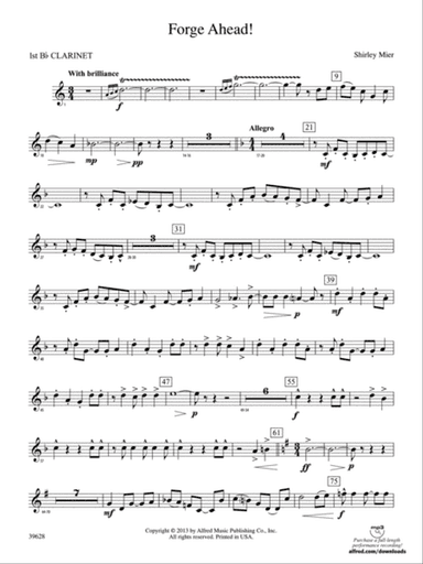 Forge Ahead!: 1st B-flat Clarinet