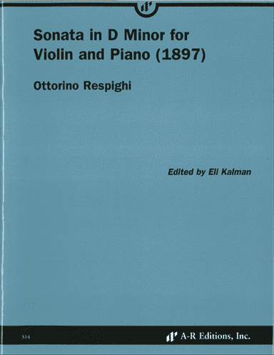 Sonata in D Minor for Violin and Piano (1897)