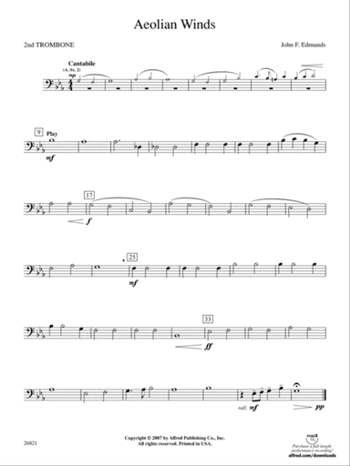 Aeolian Winds: 2nd Trombone
