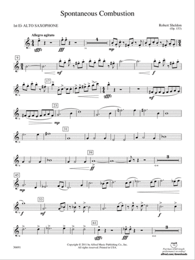 Spontaneous Combustion: E-flat Alto Saxophone