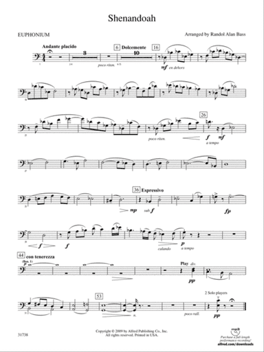 Shenandoah: Baritone B.C.