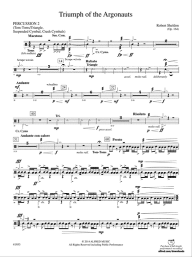 Triumph of the Argonauts: 2nd Percussion