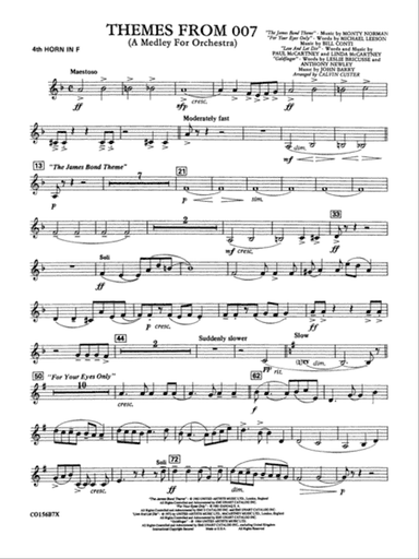 Themes from 007: 4th F Horn
