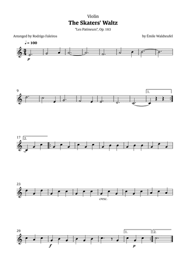 The Skaters Waltz (for beginners)