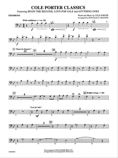 Cole Porter Classics: 1st Trombone