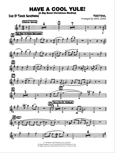 Have a Cool Yule: 2nd B-flat Tenor Saxophone