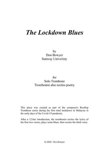 Lockdown Blues (A4 size)