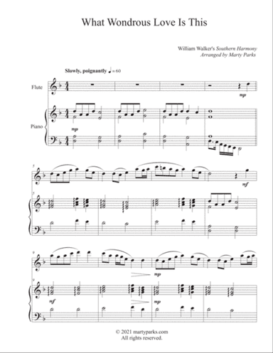 What Wondrous Love is This (Flute-Piano)