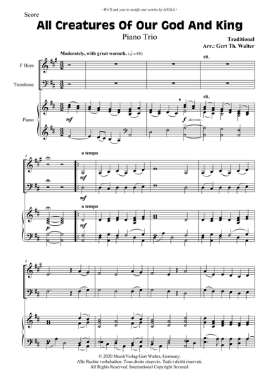 All Creatures Of Our God And King