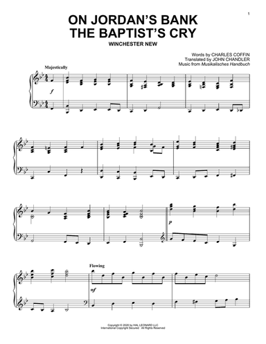 On Jordan's Bank The Baptist's Cry