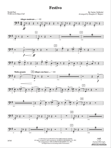 Festivo: (wp) E-flat Tuba B.C.